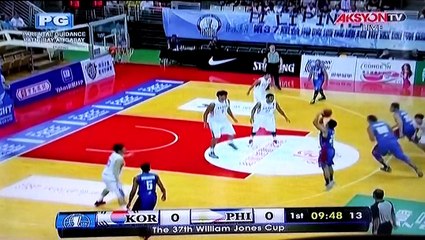 Gilas Pilipinas vs Korea 1st Quarter 37th Jones Cup August 31, 2015