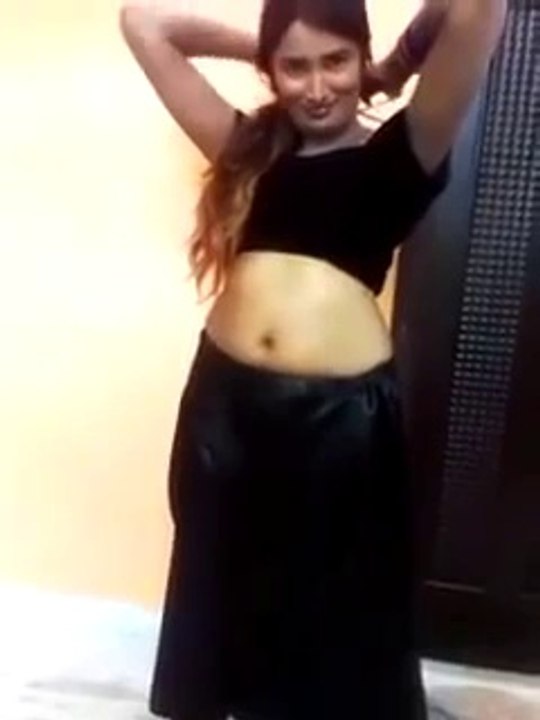 NN swathi naidu wearing black velvet blouse in makeup room