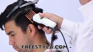 How to cut your boyfriend's hair, latest style with clippers and Freestyla.