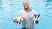 Dwayne 'The Rock' Johnson Saves Drowning Puppies from Pool