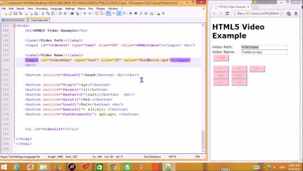 HTML5-VIDEO HANDLING AND RUNNING WITH EXAMPLE (IN ENGLISH)