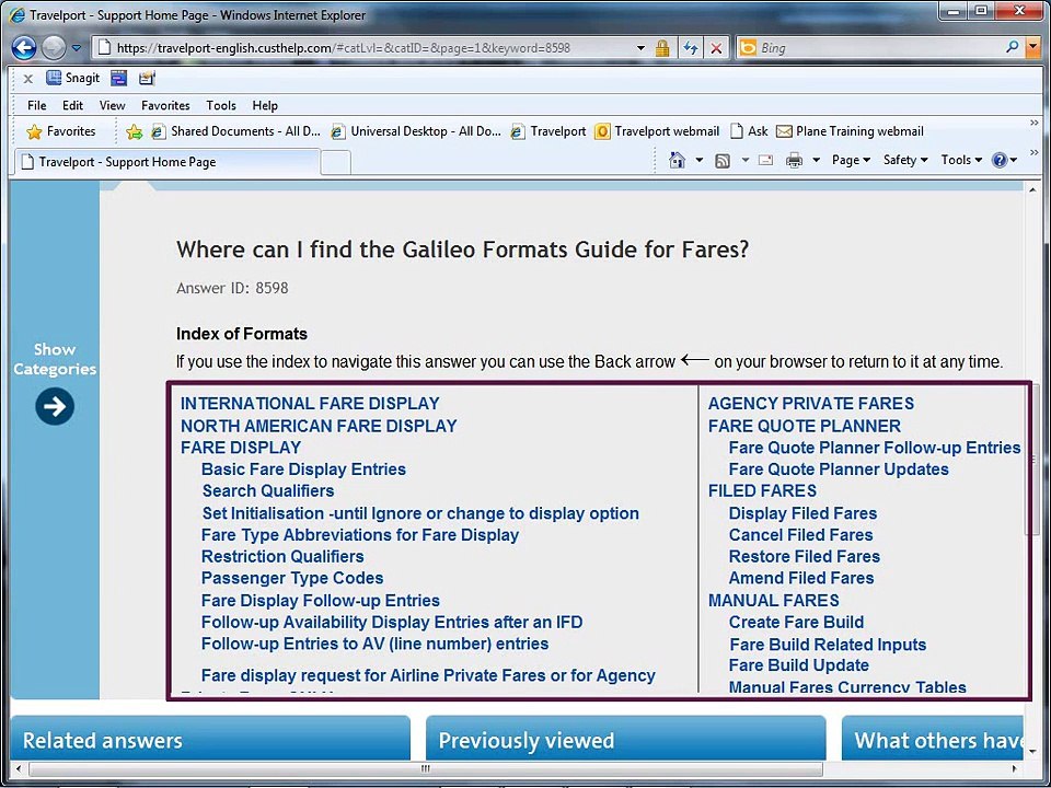 Travelport Smartpoint training videos 8