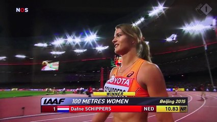 Dafne Schippers' semi-final and final 100 m World Athletics Championships 2015