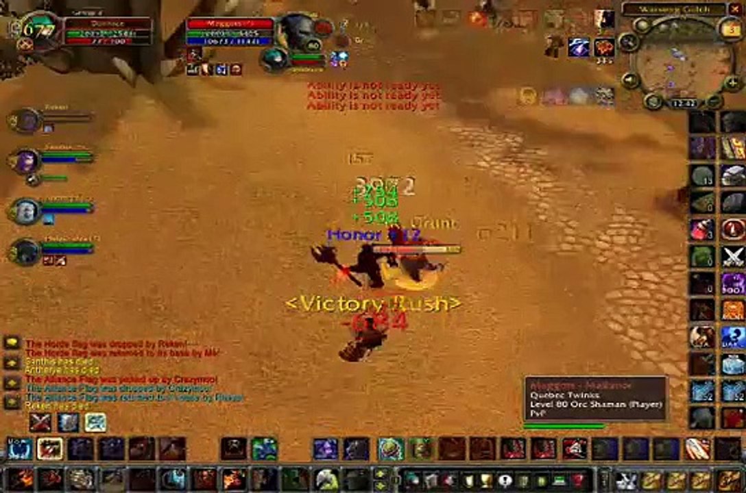 WoW Warrior 80 Fury PvP / Arena - DUALFACE-12k crits!!!