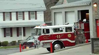 Berkeley Springs E-111 responding to a fire call