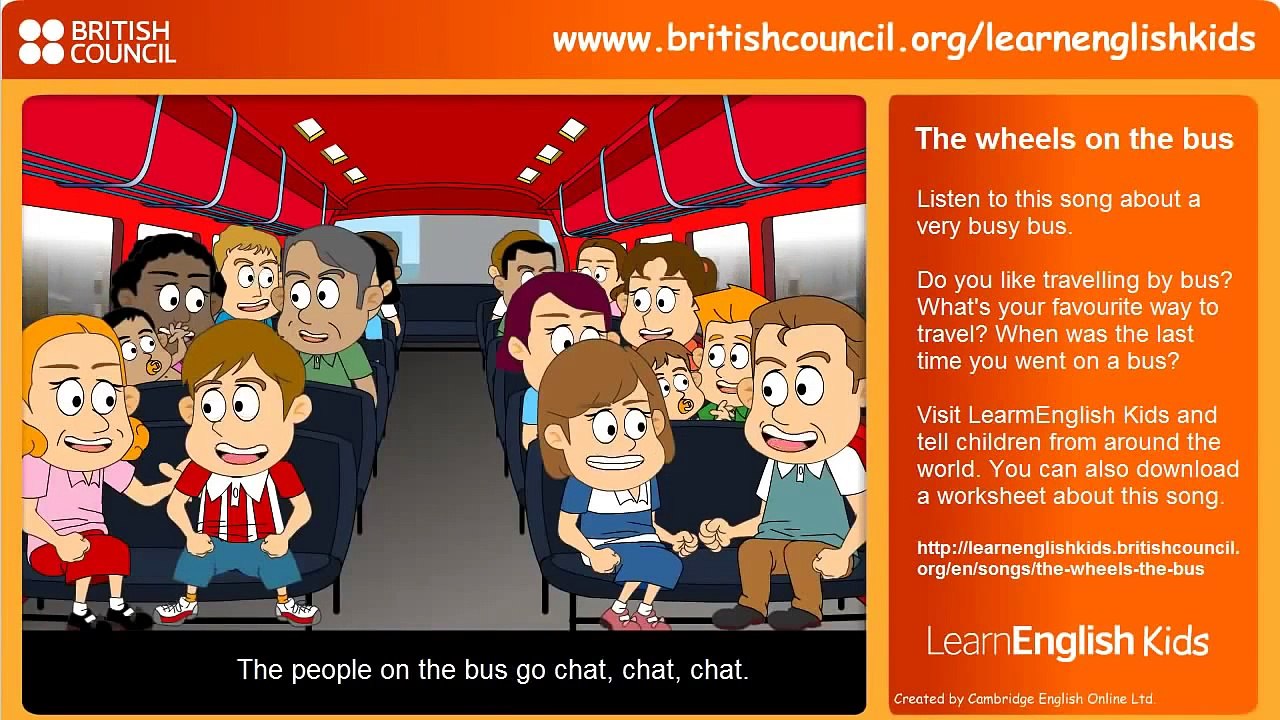 Wheels on the bus, Nursery Rhymes, Learn English Kids, British Council