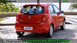 Novo Nissan New March 3 cilindros