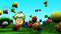 Mushrooms Finger Family Nursery Rhymes Collections | Mushrooms 3D Animated Nursery Rhymes