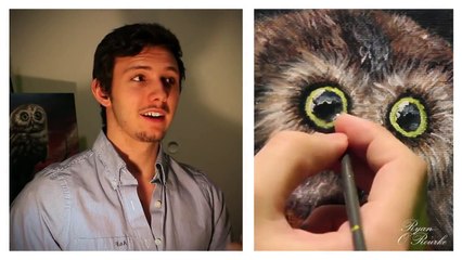 How to paint fur, feathers and animals! A basic speed painting tutorial of an owl.