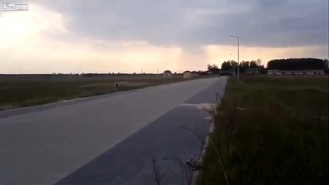 Funny Video Crazy Arab From Poland Driving on The Roof of The Car