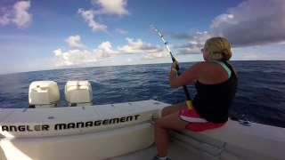 Mahi and Cuda Action, Angler Management, palm beach offshore fishing charters 2015
