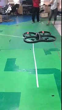 The Automated Line-tracking and Automated Landing of AR. Drone