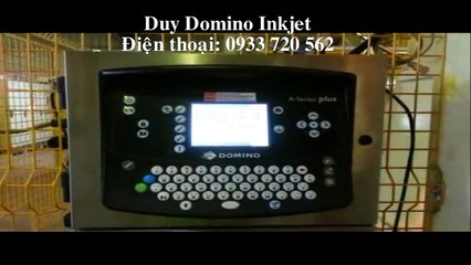 Máy in phun date trên bao thức ăn gia súc Domino -- LH: 0933 720 562 Duy