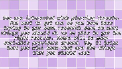 Tips On Getting A Piercing