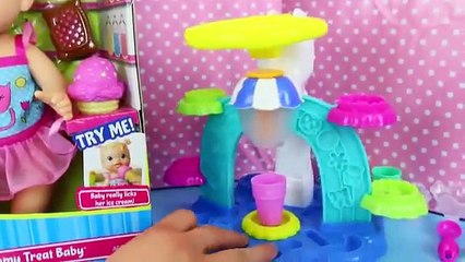 BABY ALIVE Yummy Treat Baby Doll Licks and Eats Play Doh Ice Cream Cones by DisneyCarToys