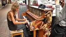 Homeless Man Plays Publicly Installed Piano - Amazes People