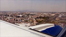 Takeoff InterJet A320, viewed from landing AeroMexico ERJ-190 in Mexico City (AICM)