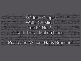 Chopin Waltz C# Minor with Alexander Truslit Motion Lines
