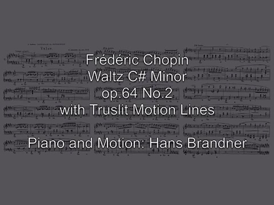 Chopin Waltz C# Minor with Alexander Truslit Motion Lines
