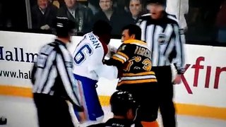 Brad Marchand Fights P.K. Subban Bruins vs Habs 10/27/2011