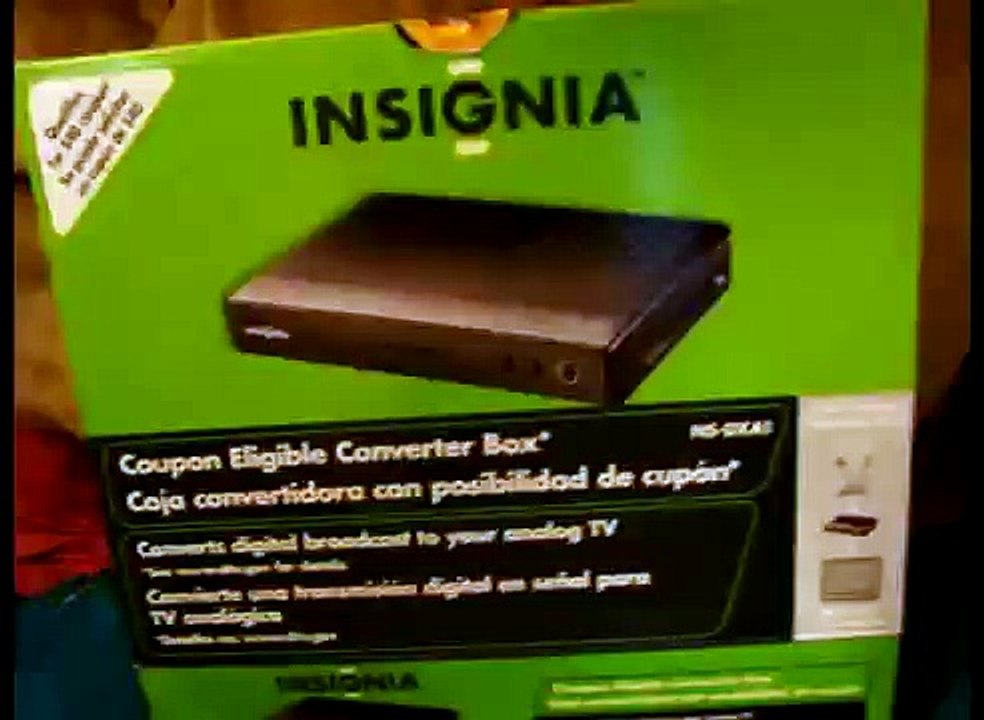 converter box digital insignia analog WOW new  tv RI may 22