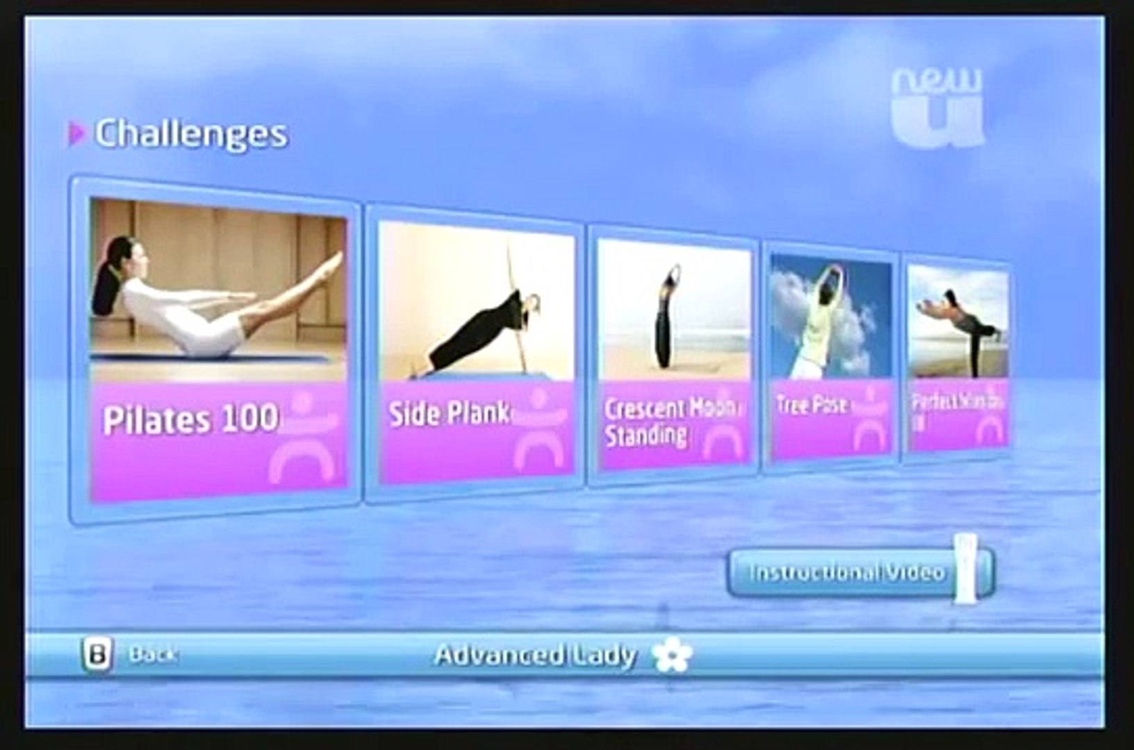 wii new u fitness yoga and pilates