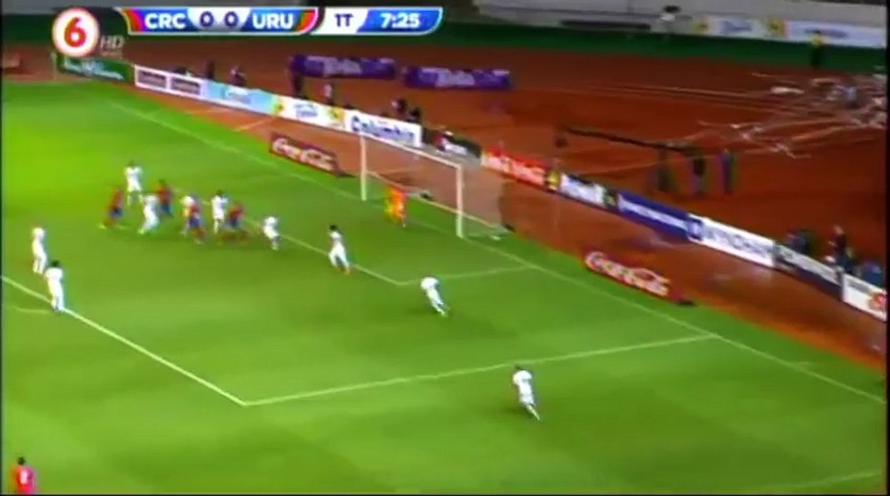 Costa Rica vs Uruguay 1 - 0 Bryan Ruiz Goal friendly match 9/9/2015