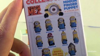 Mystery Minions! Despicable Me 2 Blind Boxes Finger Puppets Opening! by Bin s Toy Bin