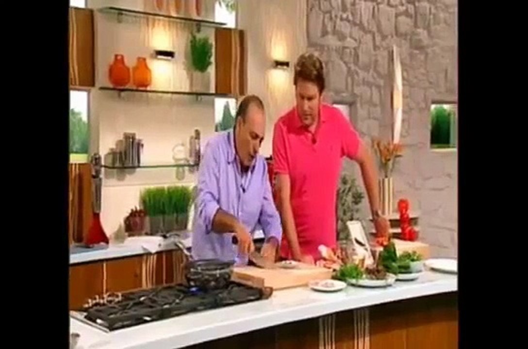JAMES MARTIN and GENNARO CONTALDO Sea bream with a courgette SATURDAY KITCHEN