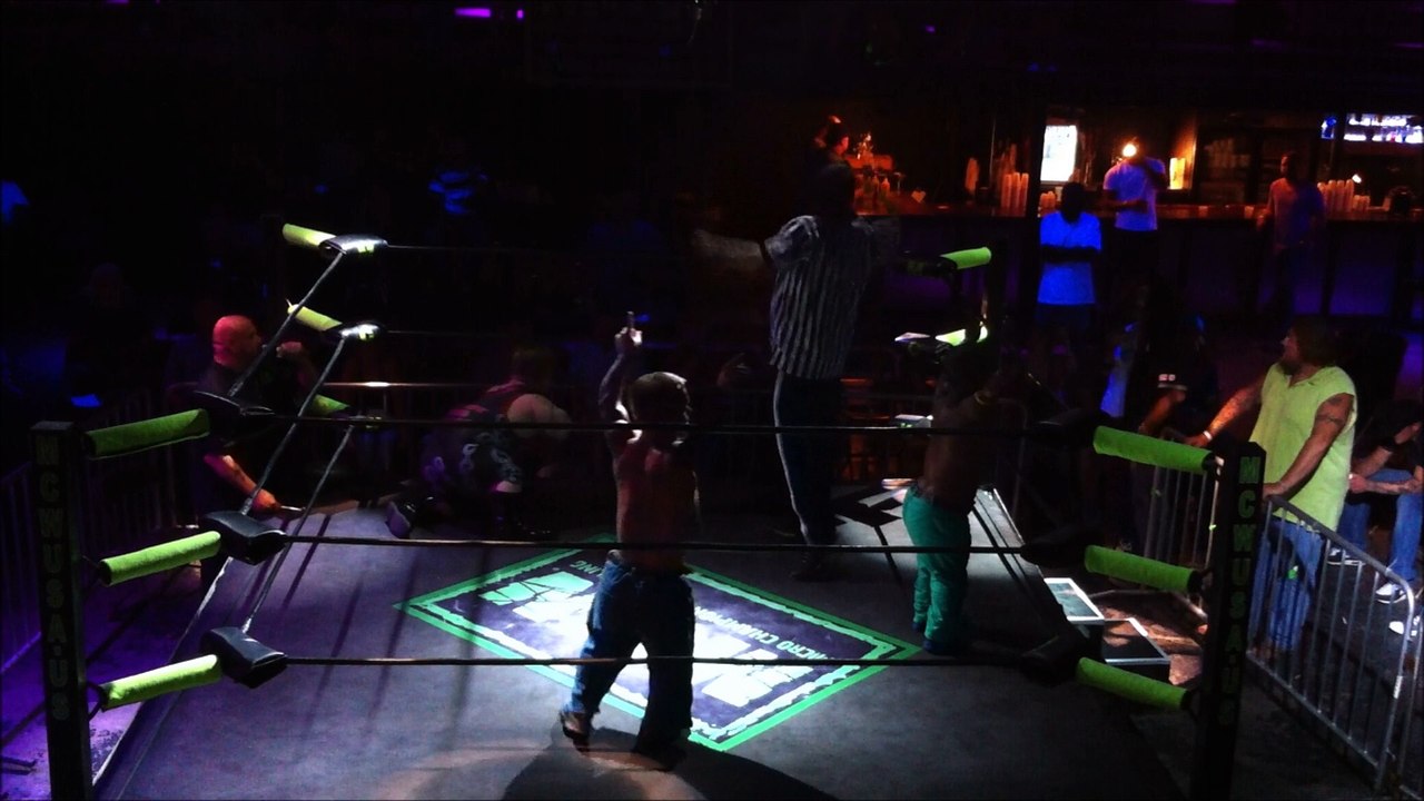 Buddy "The Bulldog" Wilson vs. Huggie Cub vs. "Cowboy" Kidd Quick - Micro Championship Wrestling - TRIPLE THREAT MATCH