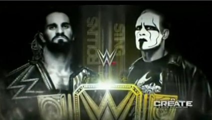 Official Match Card Sting Vs Seth RollinsWWE Night Of Champions 2015
