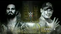 Official Match Card John Cena Vs Seth Rollins WWE Night Of Champions 2015