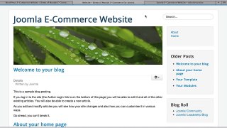 Creating an E-Commerce Store using Joomla
