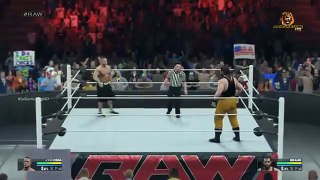 WWE Raw 2015 John cena Vs Braun Stowman Full Match