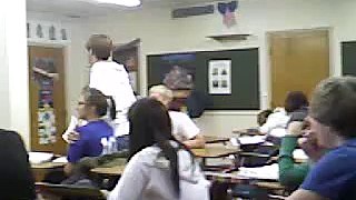 Tyler G paper throw to teachers face!!