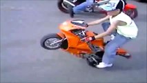Stunts EPIC Motorcycle, scooter and dirt bike compilation   part 1