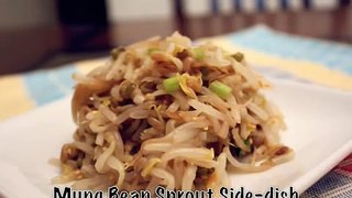 Korean Food: Mung Bean Sprout Side-dish (숙주 나물)
