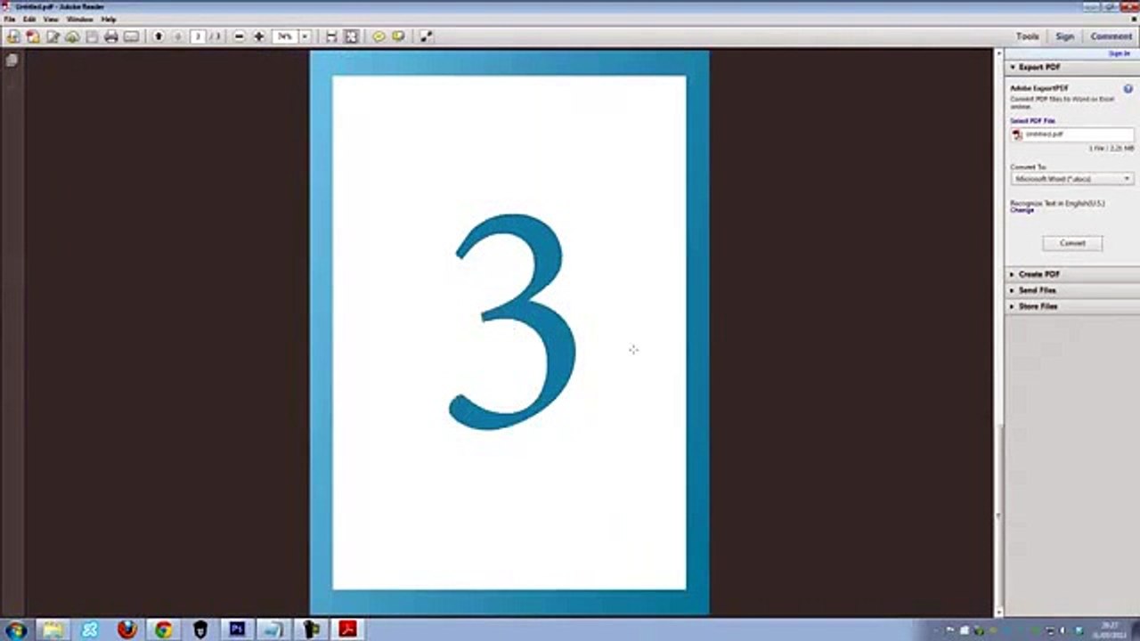 How To Create PDF format in Photoshop - Hadiqa Hunain HDH