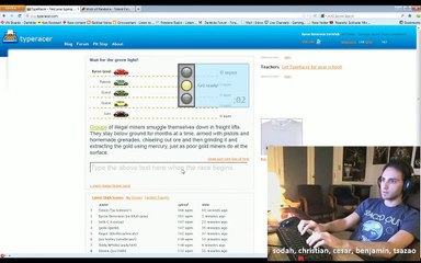 Reckful 174 WPM Typing Test on Live Stream