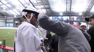 NLL: Colorado Mammoth's Adam Jones mic'd up with camera during practice