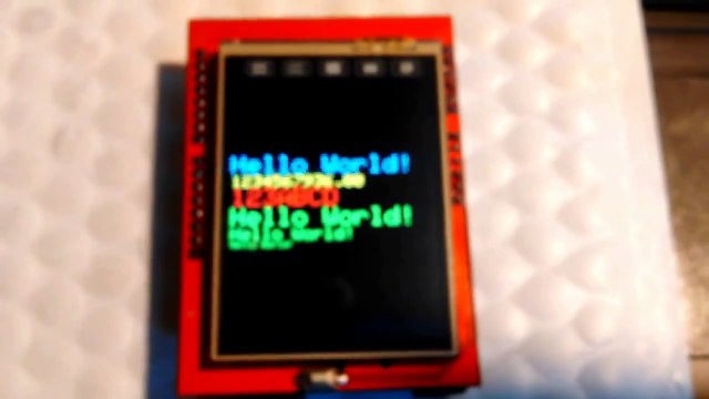 2.4 TFT LCD touch screen display for Arduino.