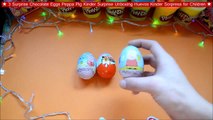 ★ 3 Surprise Chocolate Eggs Peppa Pig Kinder Surprise Unboxing Huevos Kinder Sorpresa for Children ★