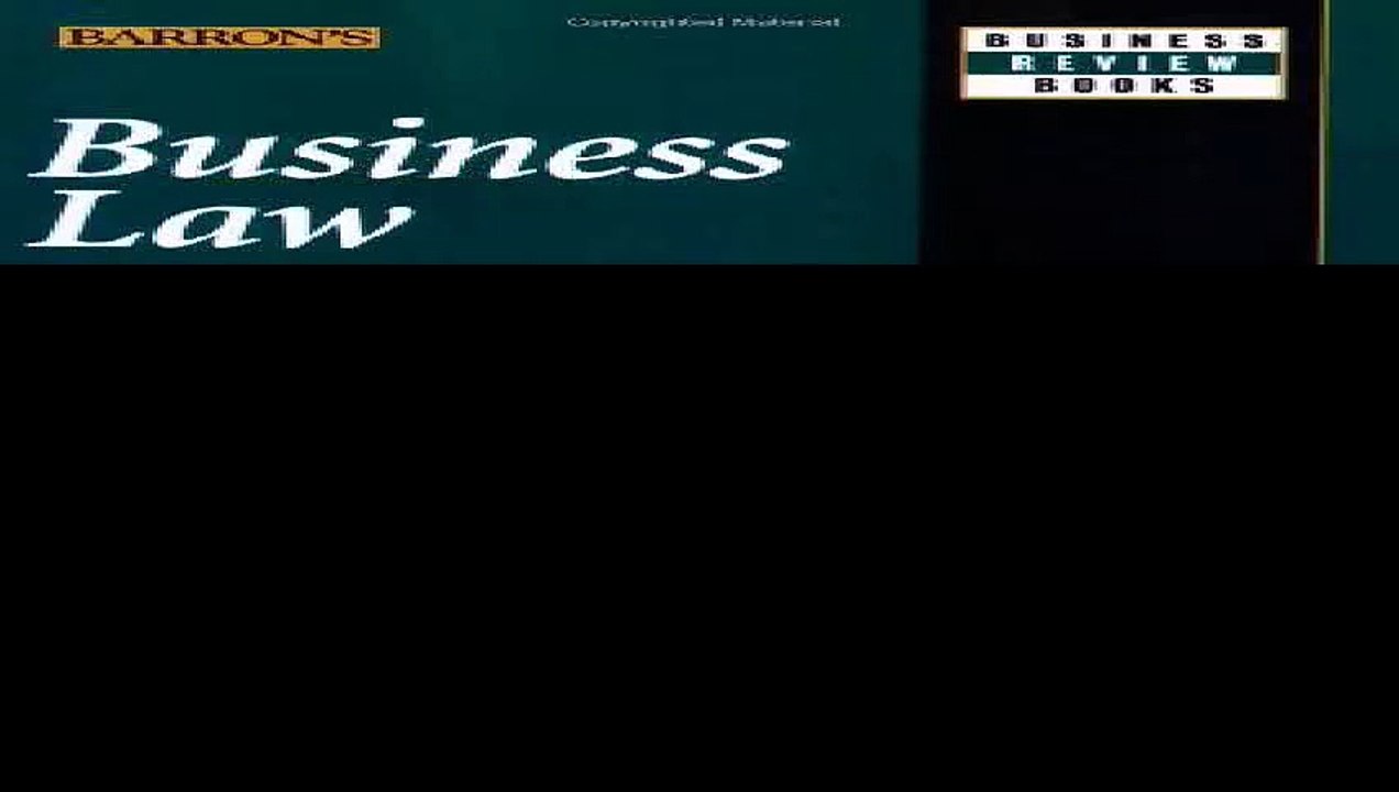 Business Law Barrons Business Review Series
