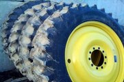 For Sale  quantity of 4 New Radial tires and rims 420/80 R46 and 48 JD No-till coulters