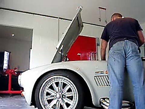 first start of ac cobra 383 stroker chevy motor