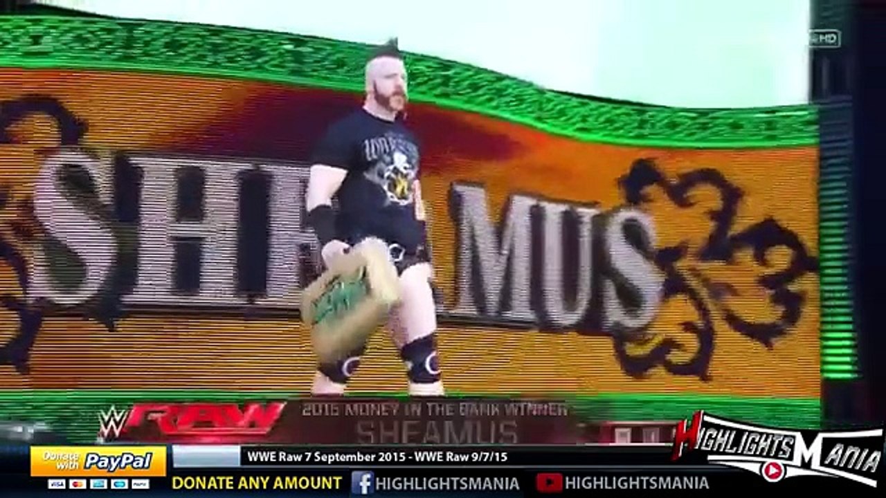 WWE Raw 7_9_15 Highlights - wwe monday night raw 7 september 2015 highlights