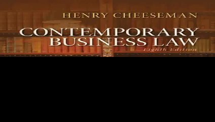 Contemporary Business Law 8th Edition