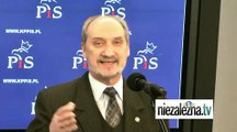 Antoni Macierewicz o WSI i inwigilacji Radosława Sikorskiego (1/2)