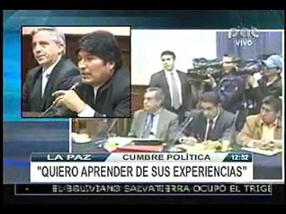 Fracasa reunión de Evo Morales con opositores para discutir nueva agenda nacional