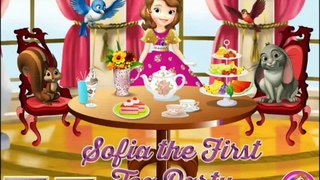 Disney Princess Game Episodes Sofia The First Tea Party Video Play Party Games